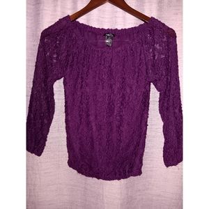 Rue21 Longsleeve Lace S